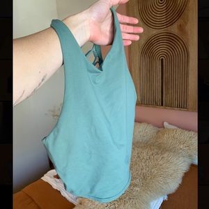 ALO YOGA sage green movement bra